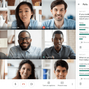 Enquetes en stemmen in google meet